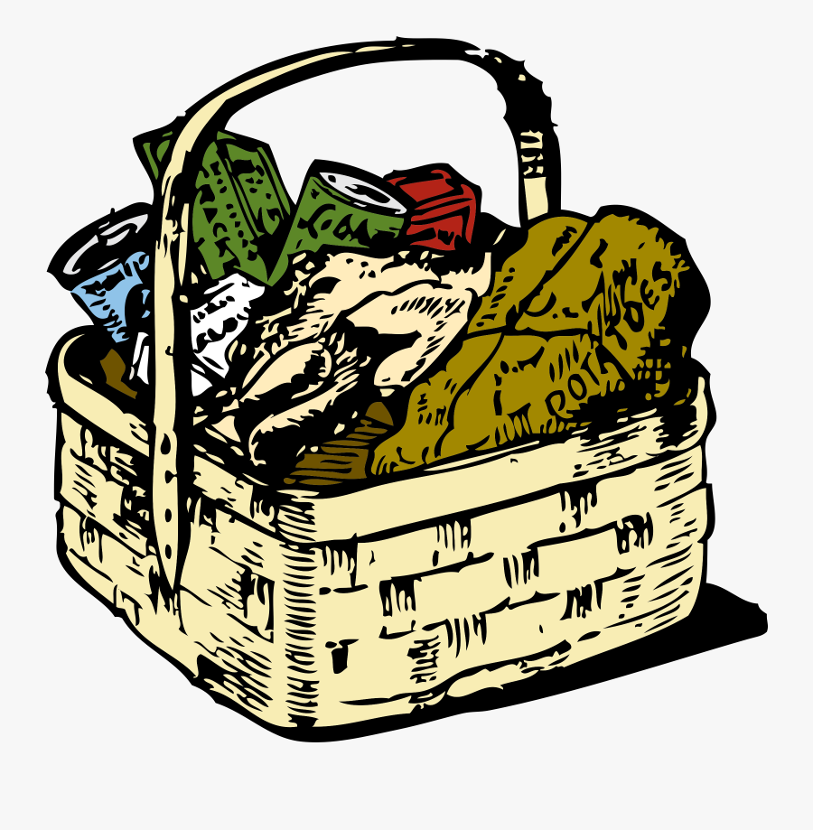 Food Basket Clipart, Transparent Clipart