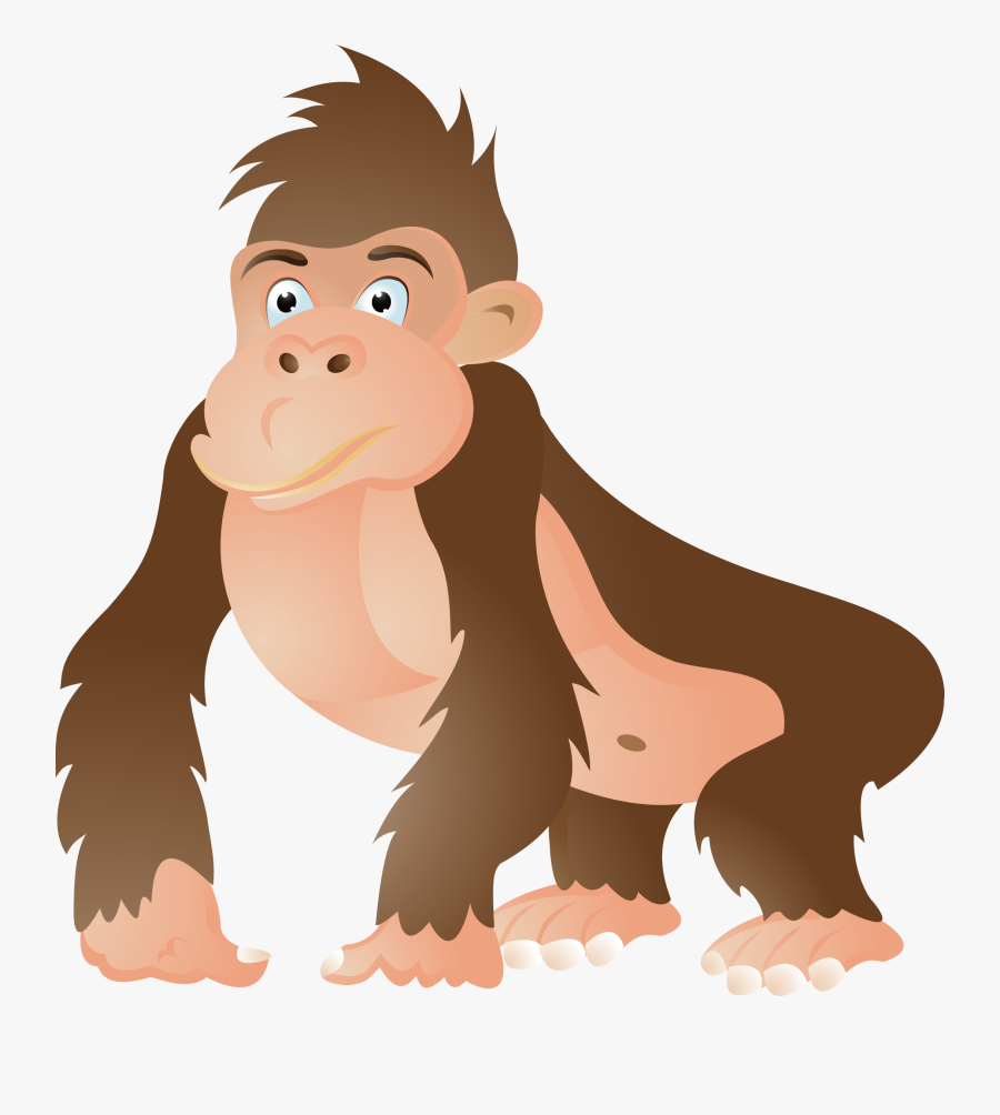 Gorilla Ape Chimpanzee Cartoon Clip Art - Ape Clip Art, Transparent Clipart