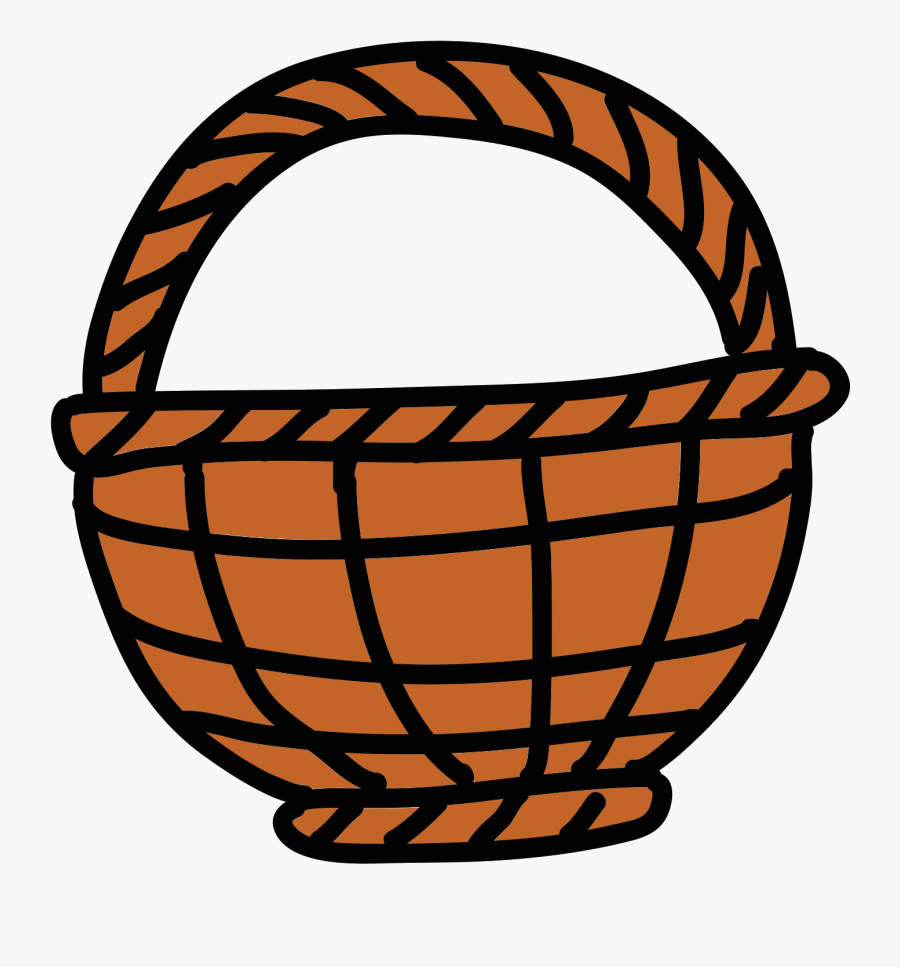 Wicker Basket Icon - Empty Flower Basket Icon, Transparent Clipart