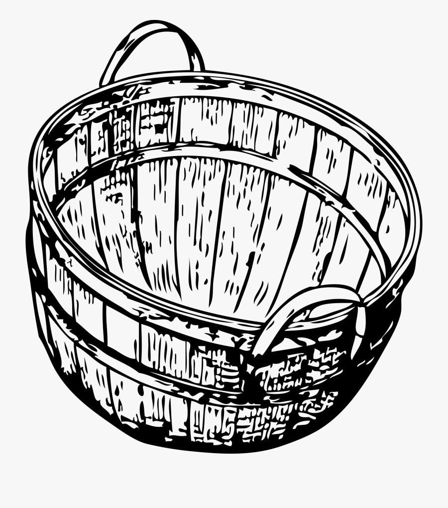 Basket Clipart Bushel Basket - Basket Clip Art, Transparent Clipart
