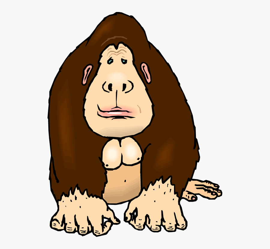 Gorilla Clipart Animated - Chunky Gorilla, Transparent Clipart