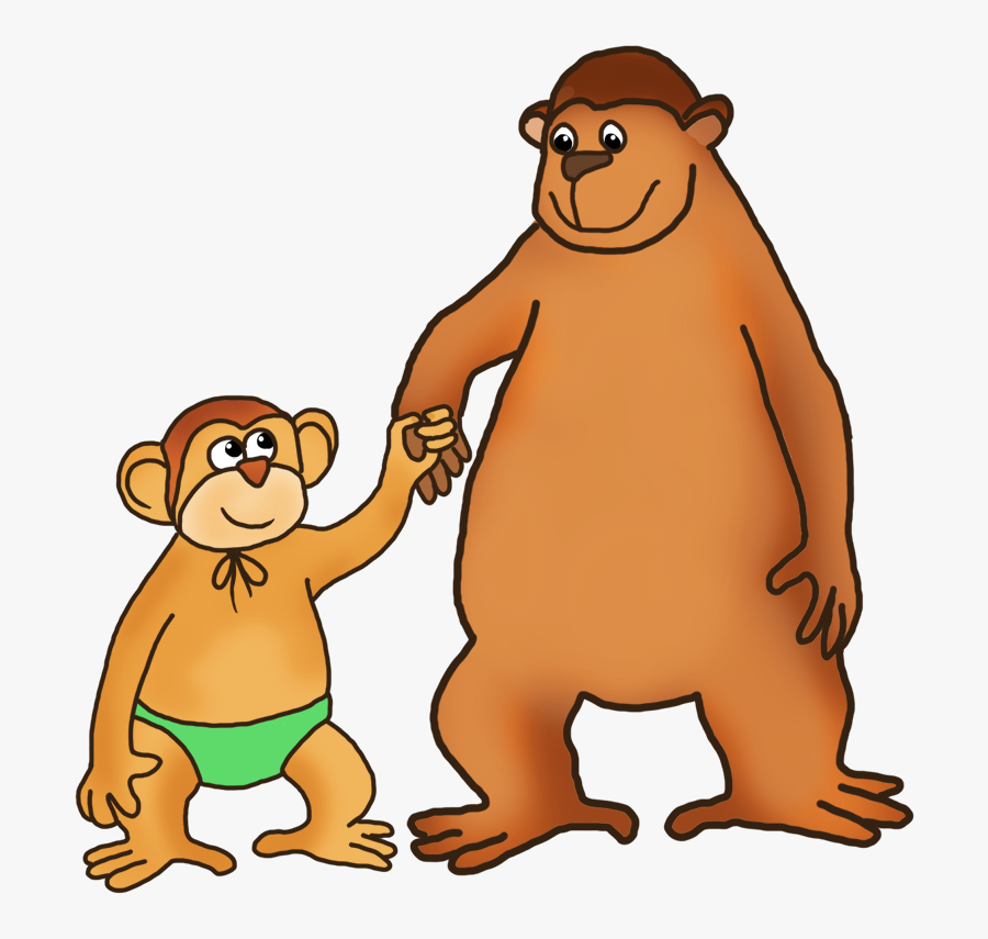 Png Royalty Free Library Ape Clipart Baby - Drawing, Transparent Clipart