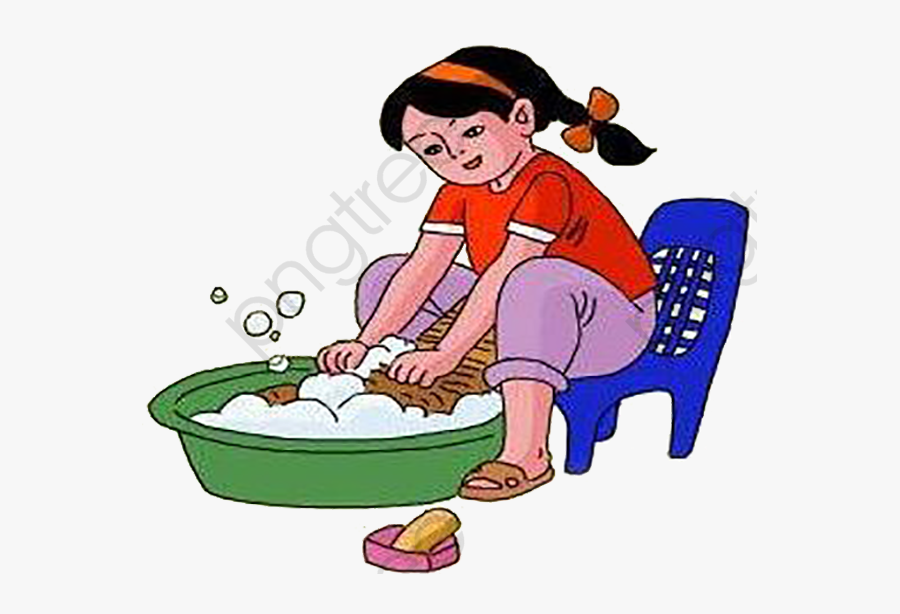Transparent Bubble Tea Clipart - Washing Clothes Clip Art, Transparent Clipart