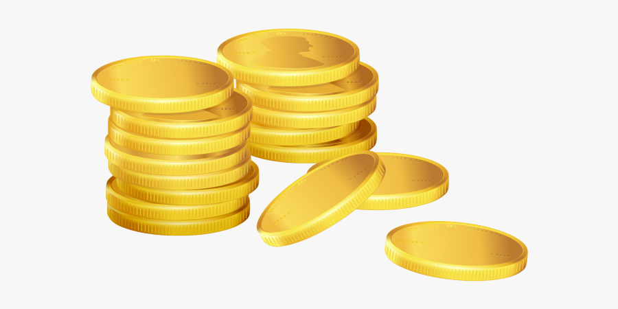 Coin Stack Png Images - Clip Art Coin Stacks, Transparent Clipart