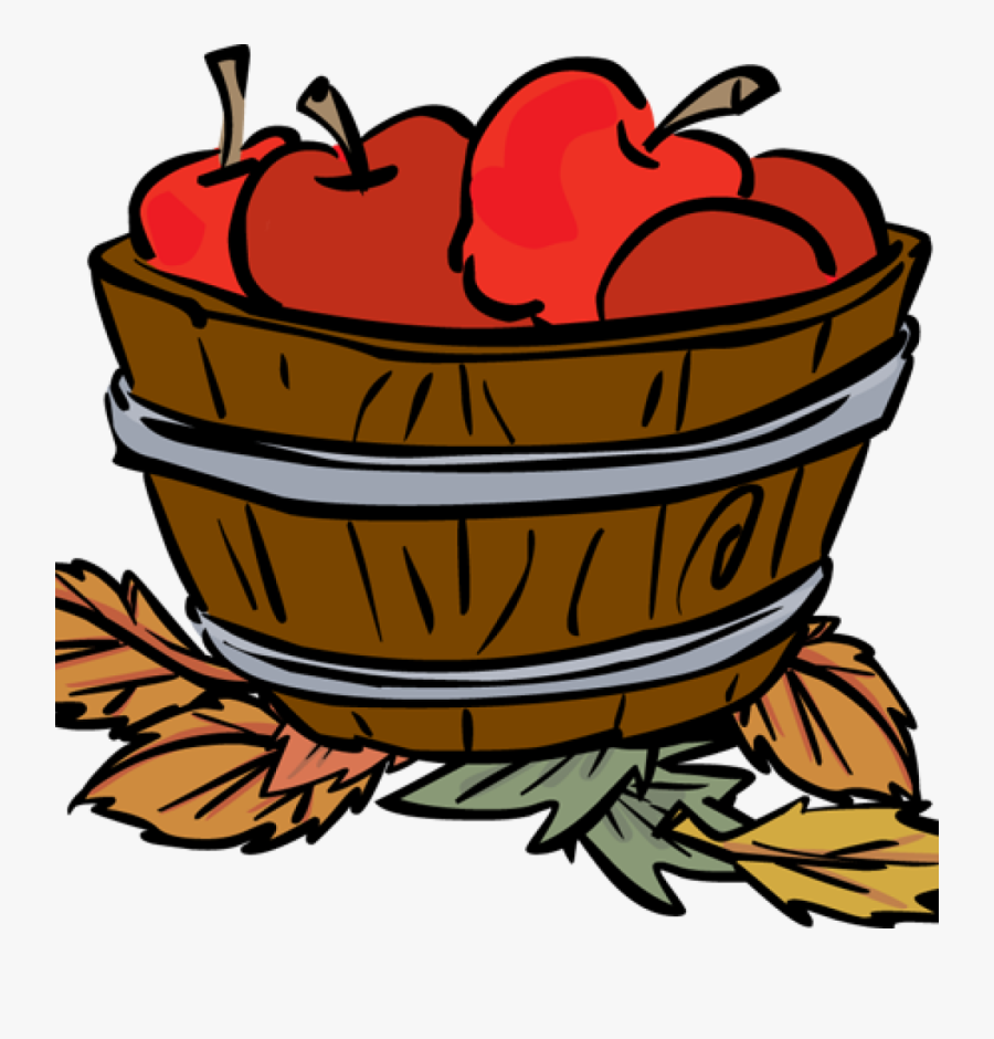 Clip Art Basket Clipart Free - Apples And Leaves Clip Art, Transparent Clipart