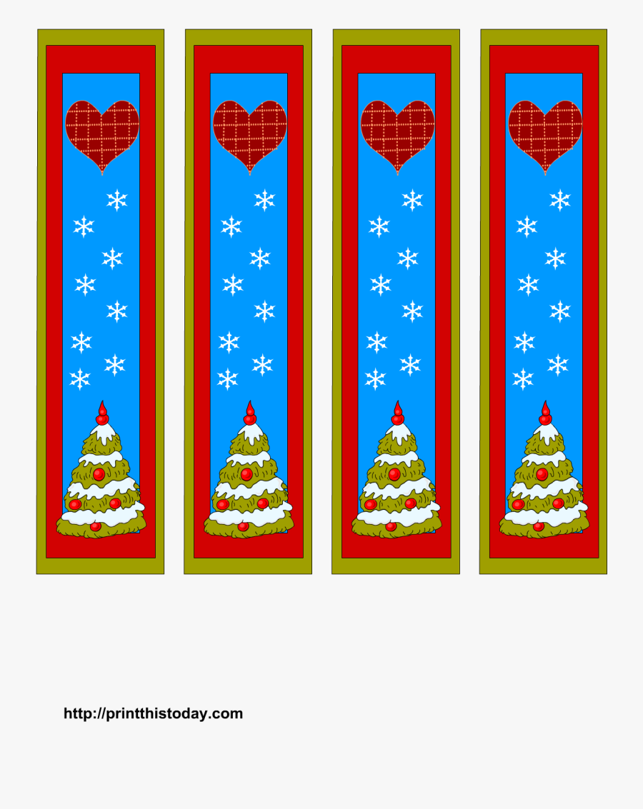 Free Printable Santa Reading A Book Clipart & Clip - Christmas Bookmark Png, Transparent Clipart