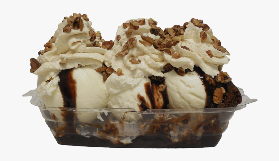 Babcock Brownie Boat Sundae - Transparent Ice Cream Sundae Png, Transparent Clipart