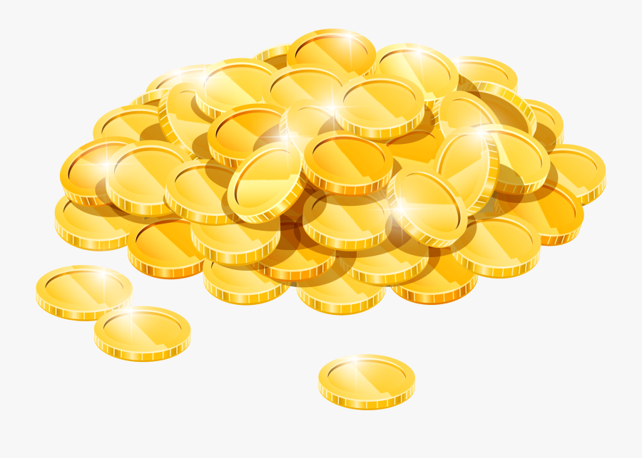Gold Coins Clip Art, Transparent Clipart