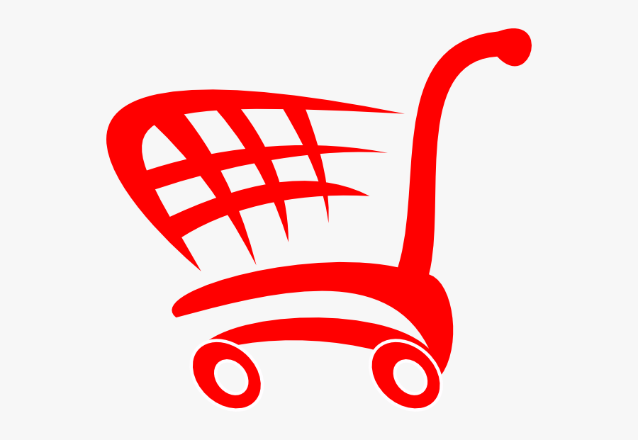 Red Basket Clip Art At Clker - Blue Shopping Cart Logo, Transparent Clipart