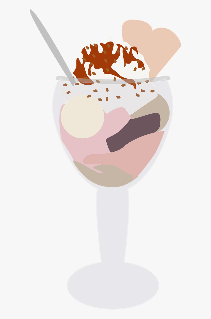 Ice Cream Sundae Ice Summer Free Picture - Sundae Vector Art, Transparent Clipart