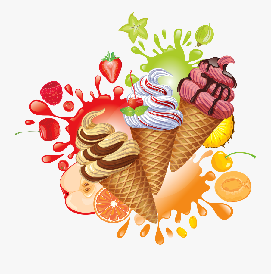 C B F - Vector Ice Cream Logo, Transparent Clipart