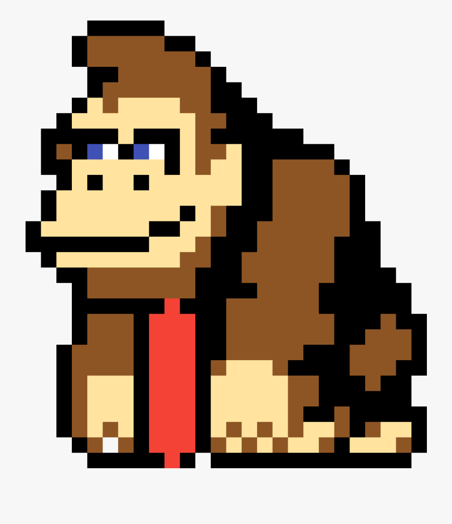 Donkey Kong No - Donkey Kong Country Pixel Art, Transparent Clipart