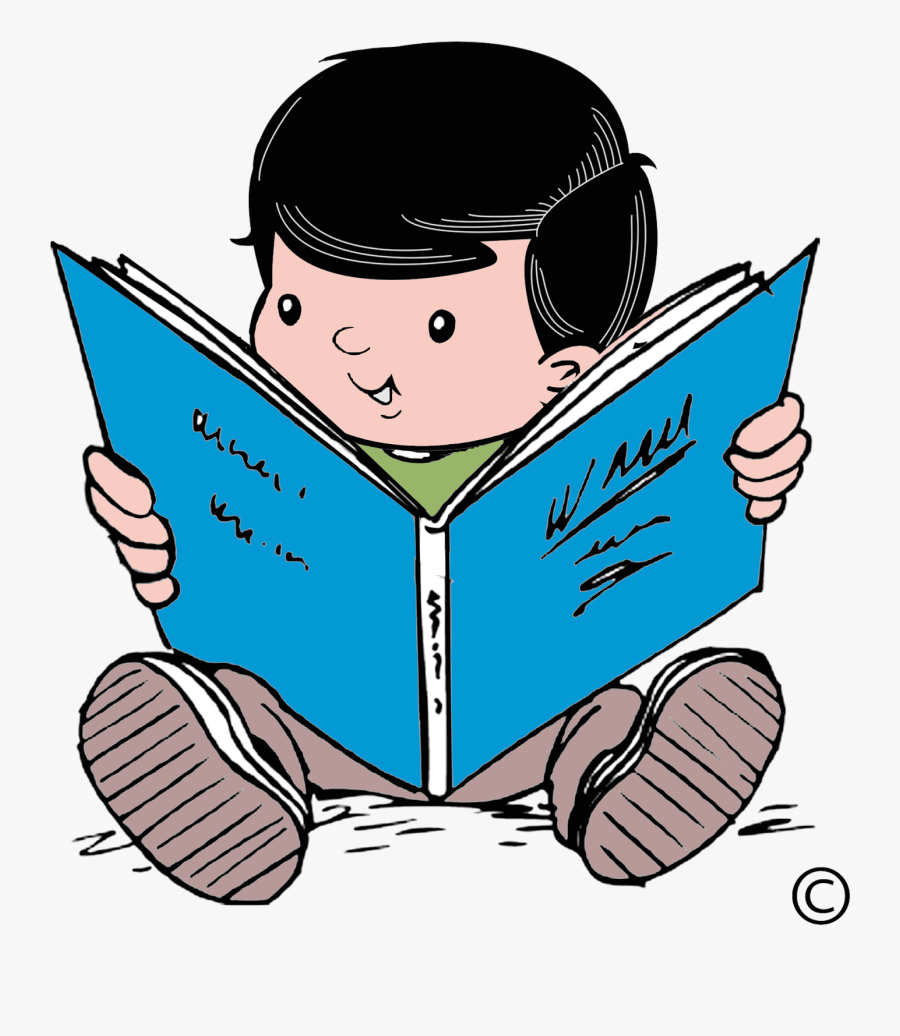 Clipart Beach Read - Child Reading Clipart, Transparent Clipart