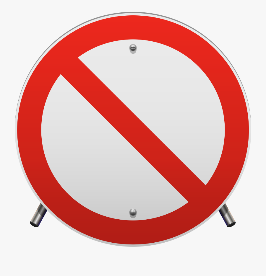 No Parking Sign Png Clip Art - No Smoking Sign Without Background, Transparent Clipart