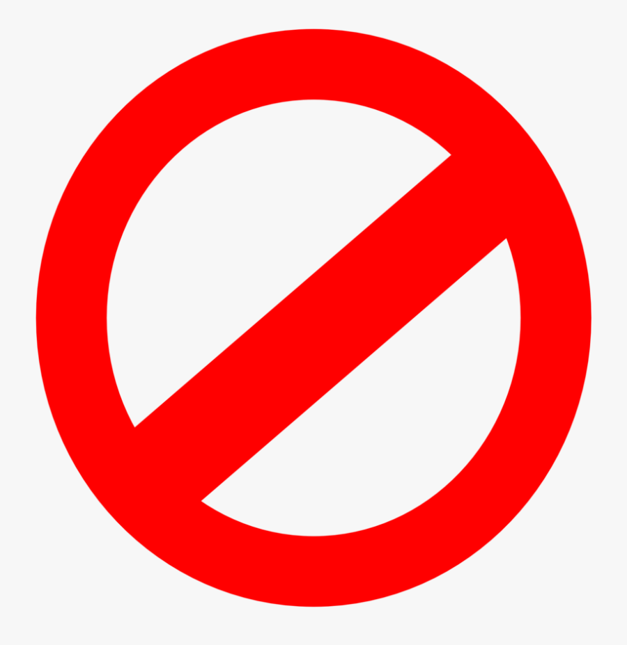 Thumb Image - Transparent Background Prohibited Sign, Transparent Clipart