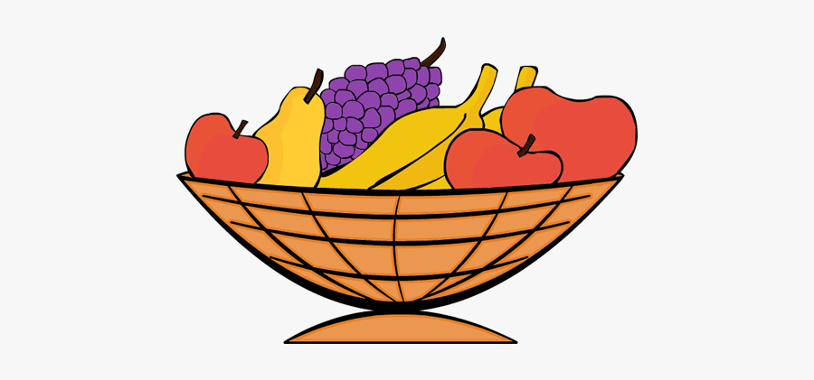 Of Clip Art Library - Clipart Of Basket Of Fruits, Transparent Clipart