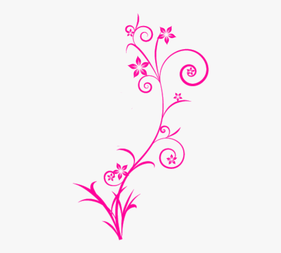 Flower Swirls Clipart - Pink Swirl Designs Png, Transparent Clipart