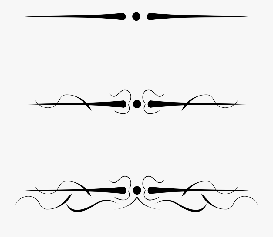 Free Flourishes Clipart Image Flourish Clip Art 2 - Text Underline Png, Transparent Clipart