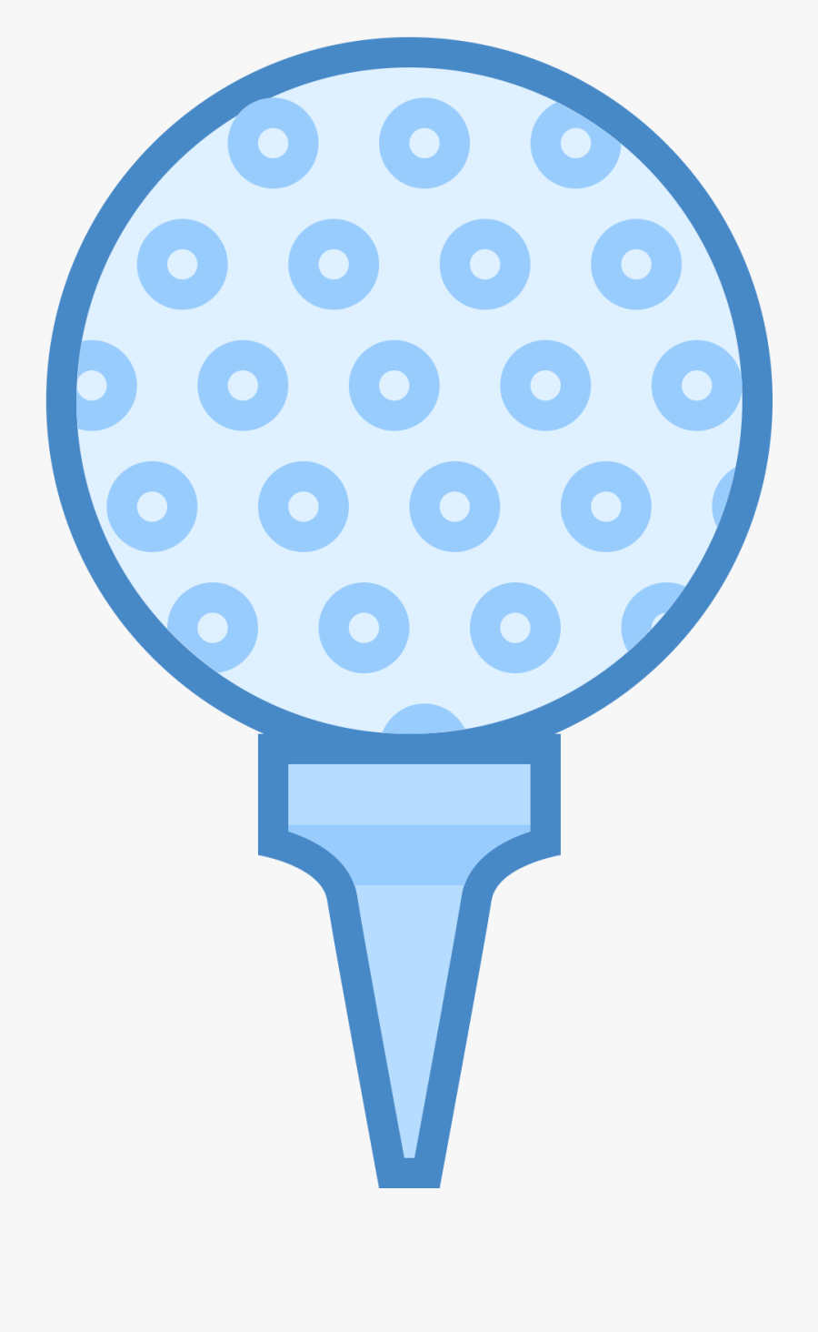 Golf Ball Icon Blue Png Clipart - Ball, Transparent Clipart