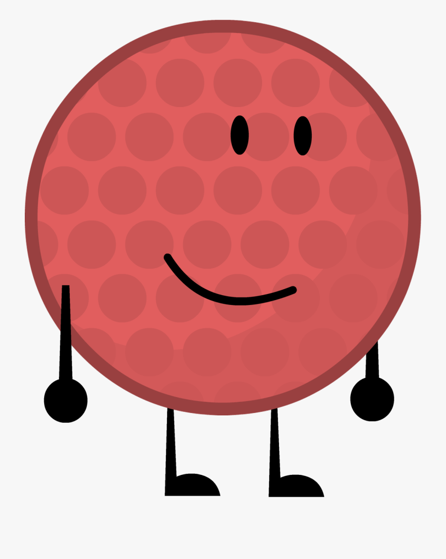 Red Golfball By Brownpen0 - Bfdi Golf Ball With Arms, Transparent Clipart