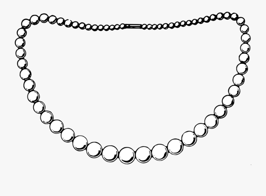 Black Circle Necklace Product - Necklace Black And White, Transparent Clipart