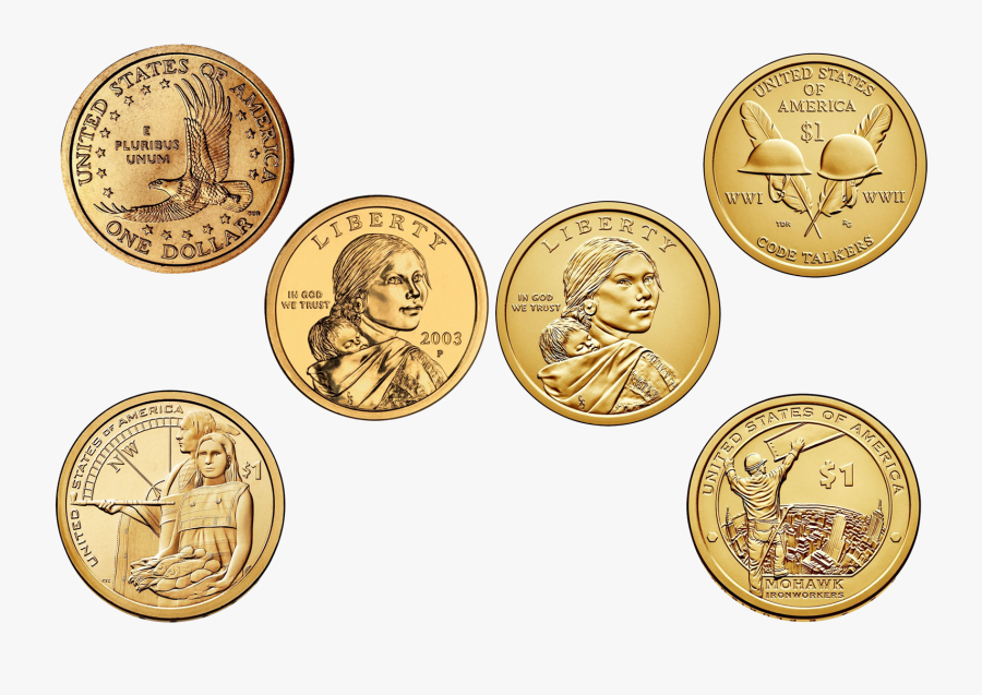 Golden Coins Png Clipart - American Dollar Coin, Transparent Clipart