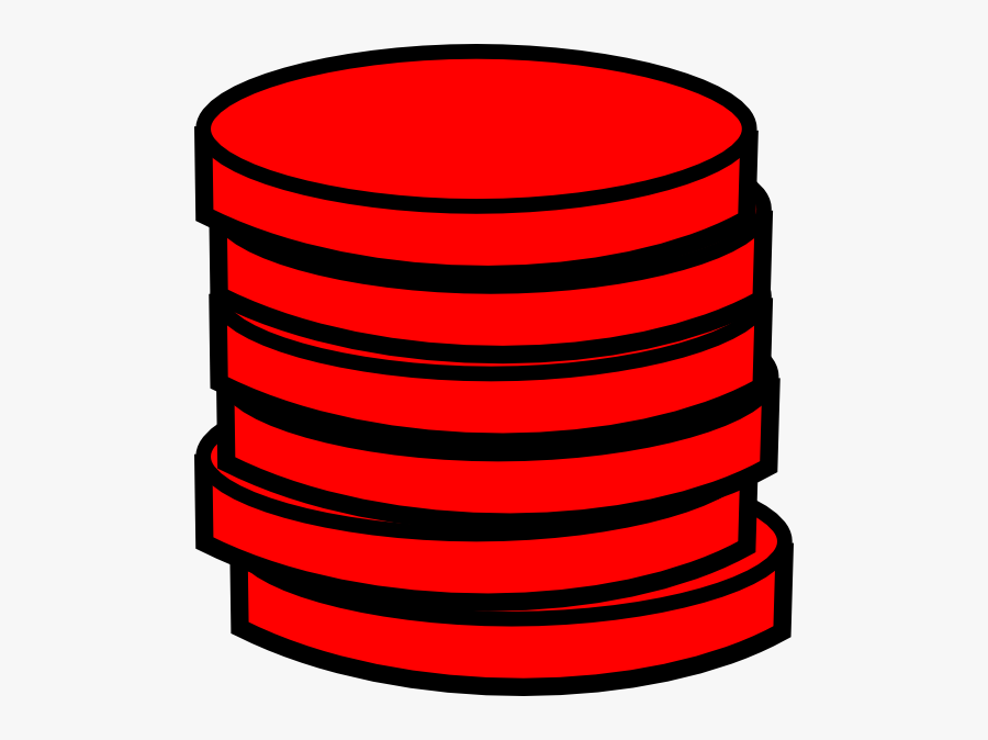 Red Coin, Transparent Clipart