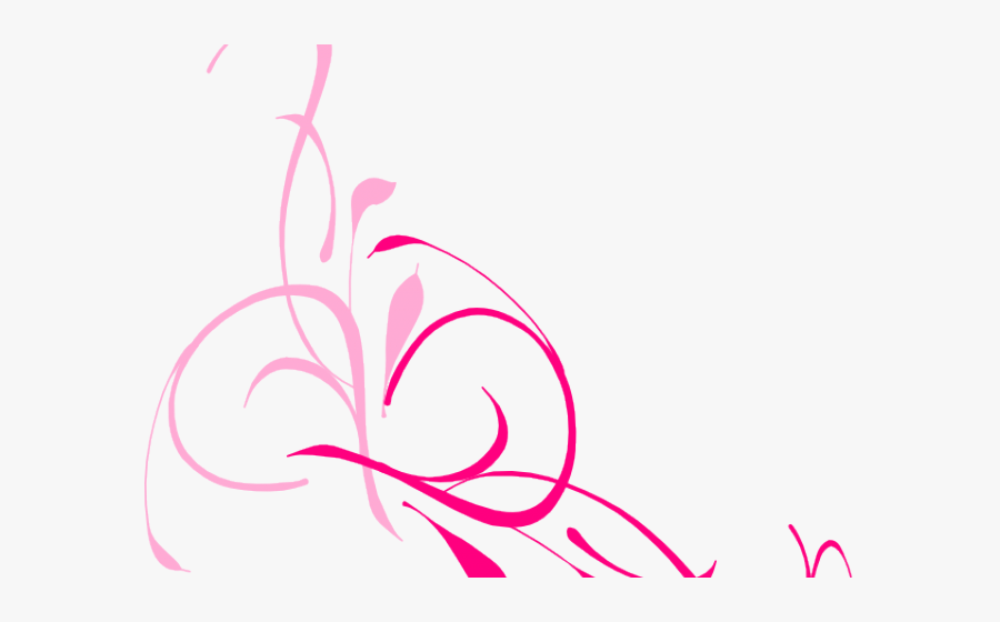 Transparent Pink Swirls Png - Blue Floral Transparent Background, Transparent Clipart