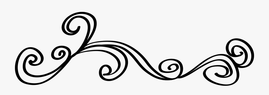 Swirl Clipart Black And White, Transparent Clipart