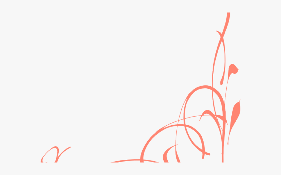 Swirls Clipart Red - Purple Border Design Transparent, Transparent Clipart