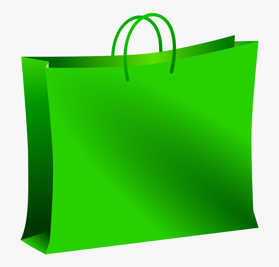 Green Sack Clipart - Shopping Bag Clip Art, Transparent Clipart