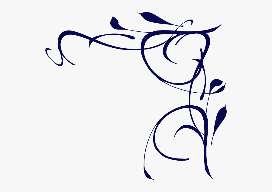 Floral Swirl Png, Svg Clip Art For Web - White Corner Design Png, Transparent Clipart