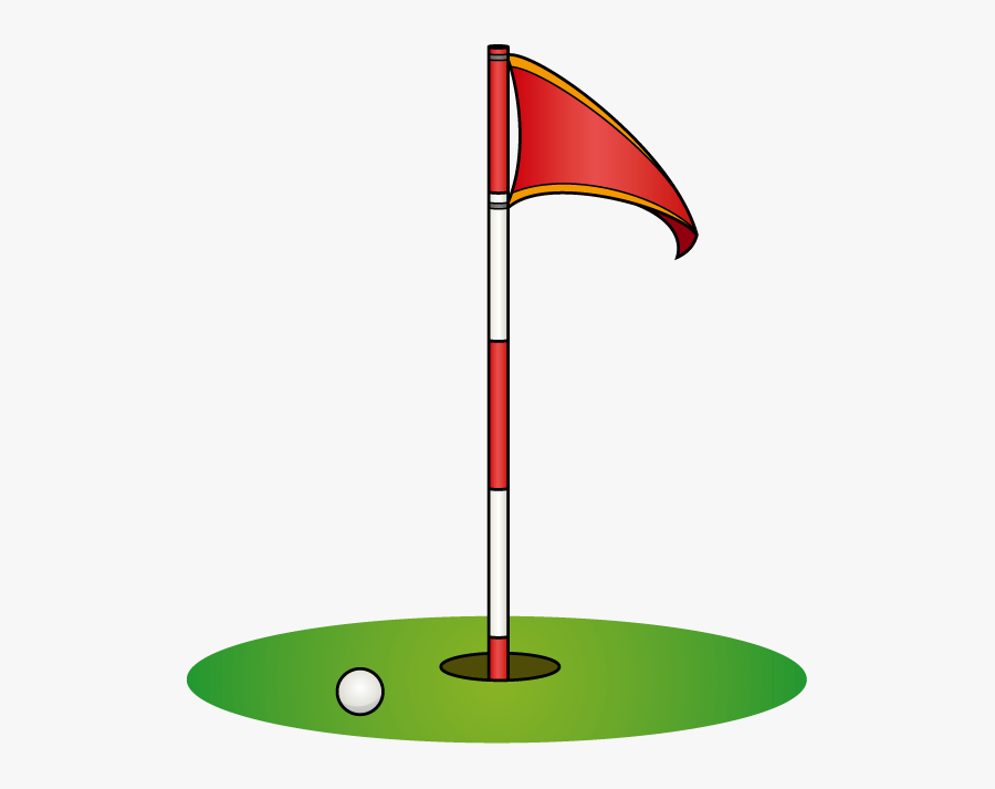Golf Clipart Hole - Golf Hole Flag Png, Transparent Clipart
