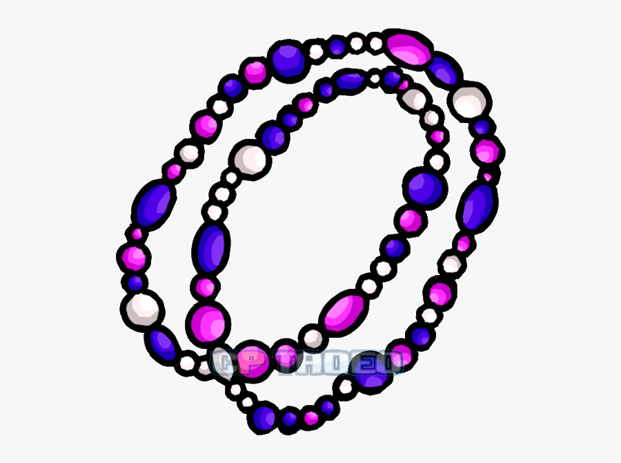 Transparent Mardi Gras Beads Png - Beaded Necklace Clip Art, Transparent Clipart