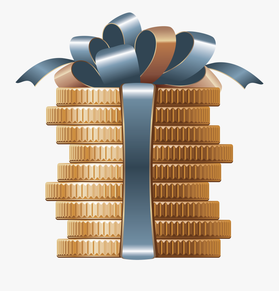 Transparent Pile Of Coins Png, Transparent Clipart