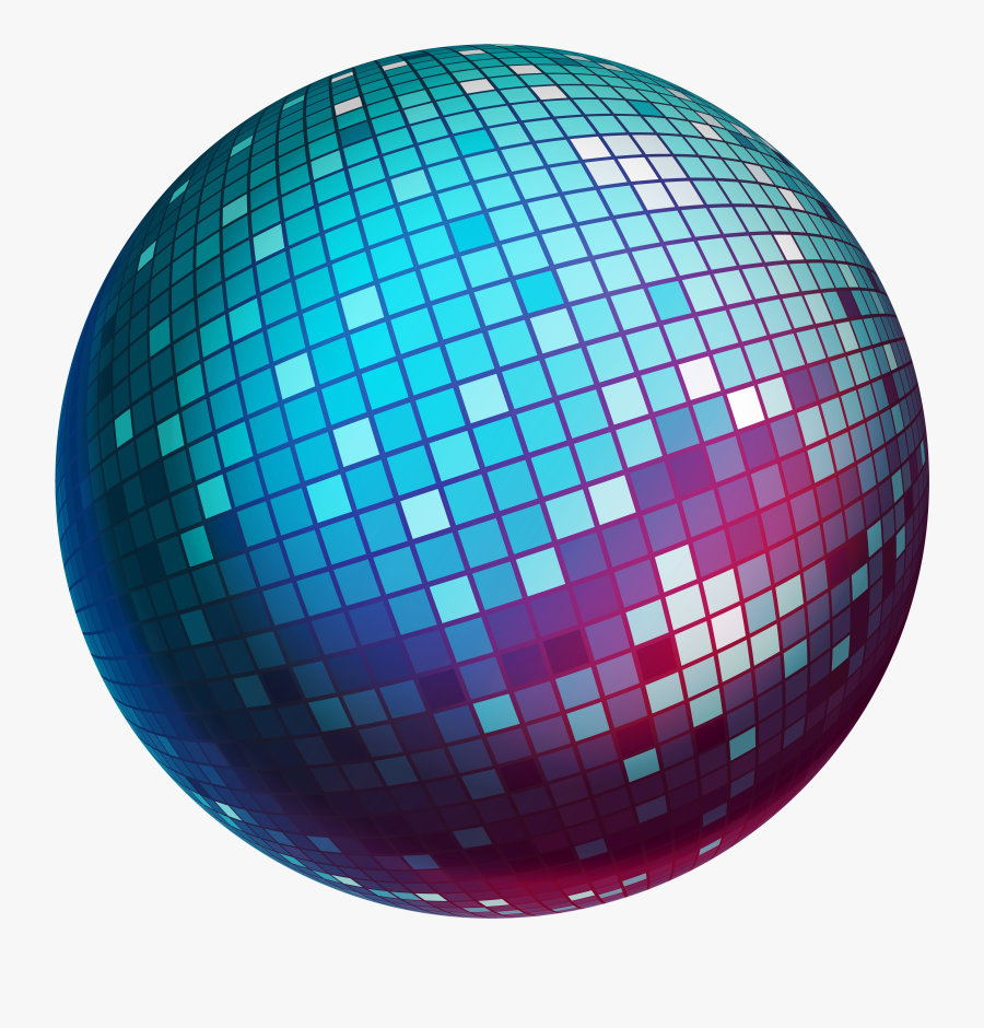 Golf Ball Clipart Blue - Transparent Background Disco Ball Clipart, Transparent Clipart
