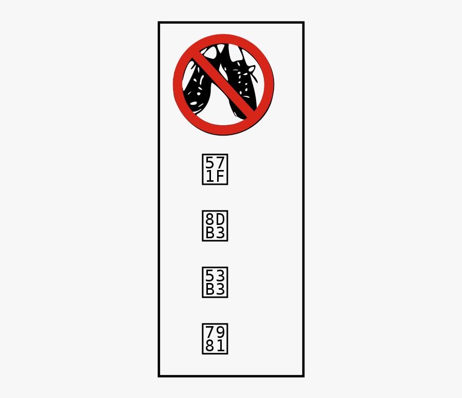 No Shoes Allowed - No Shoes Sign Japanese, Transparent Clipart