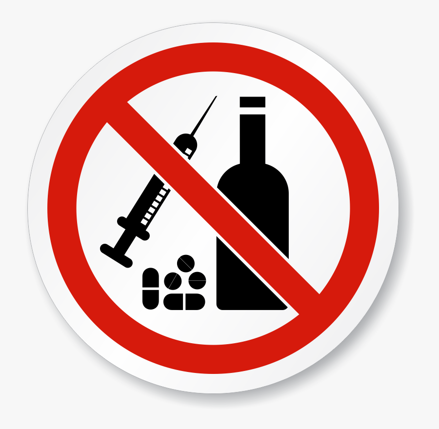 Alcohol Clipart No Smoking - Avoid Drugs And Alcohol, Transparent Clipart