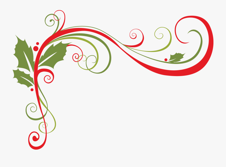 Christmas Swirls Clipart - Christmas Swirl, Transparent Clipart