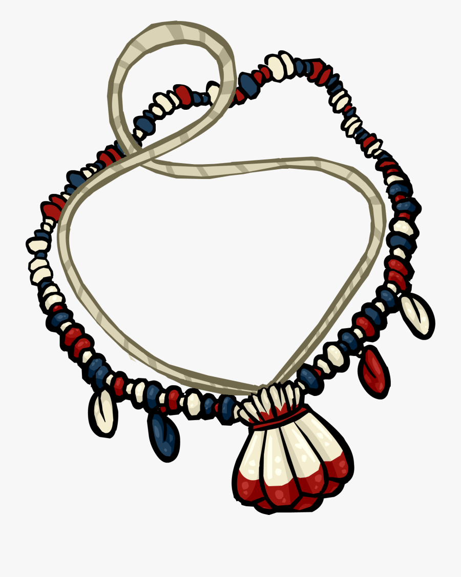 Necklace Club Penguin Shell Jewelry Seashell Jewellery - Shell Necklace Clipart, Transparent Clipart
