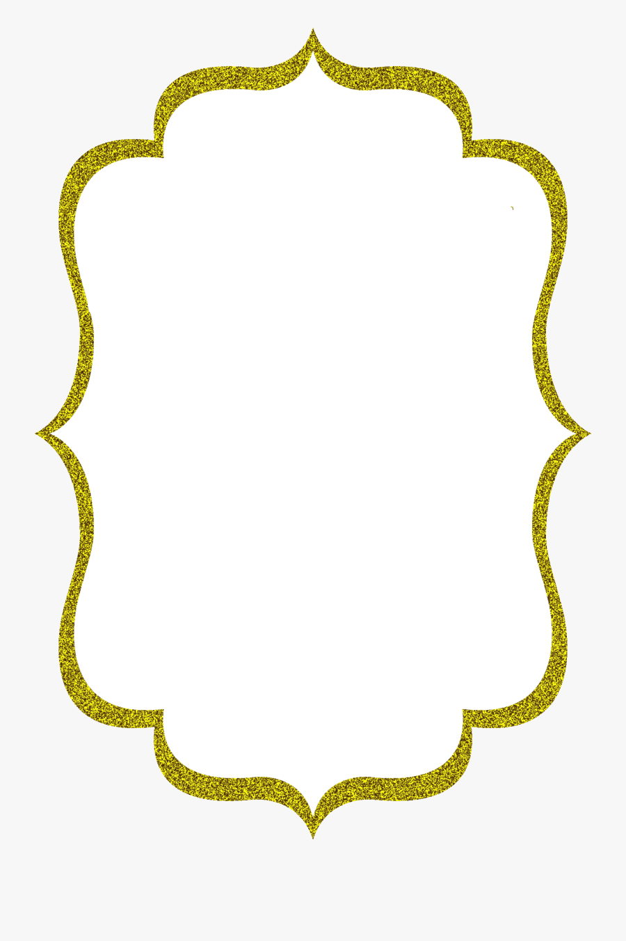 Swirls Clipart Gold Glitter - Black And Gold Border , Free Transparent