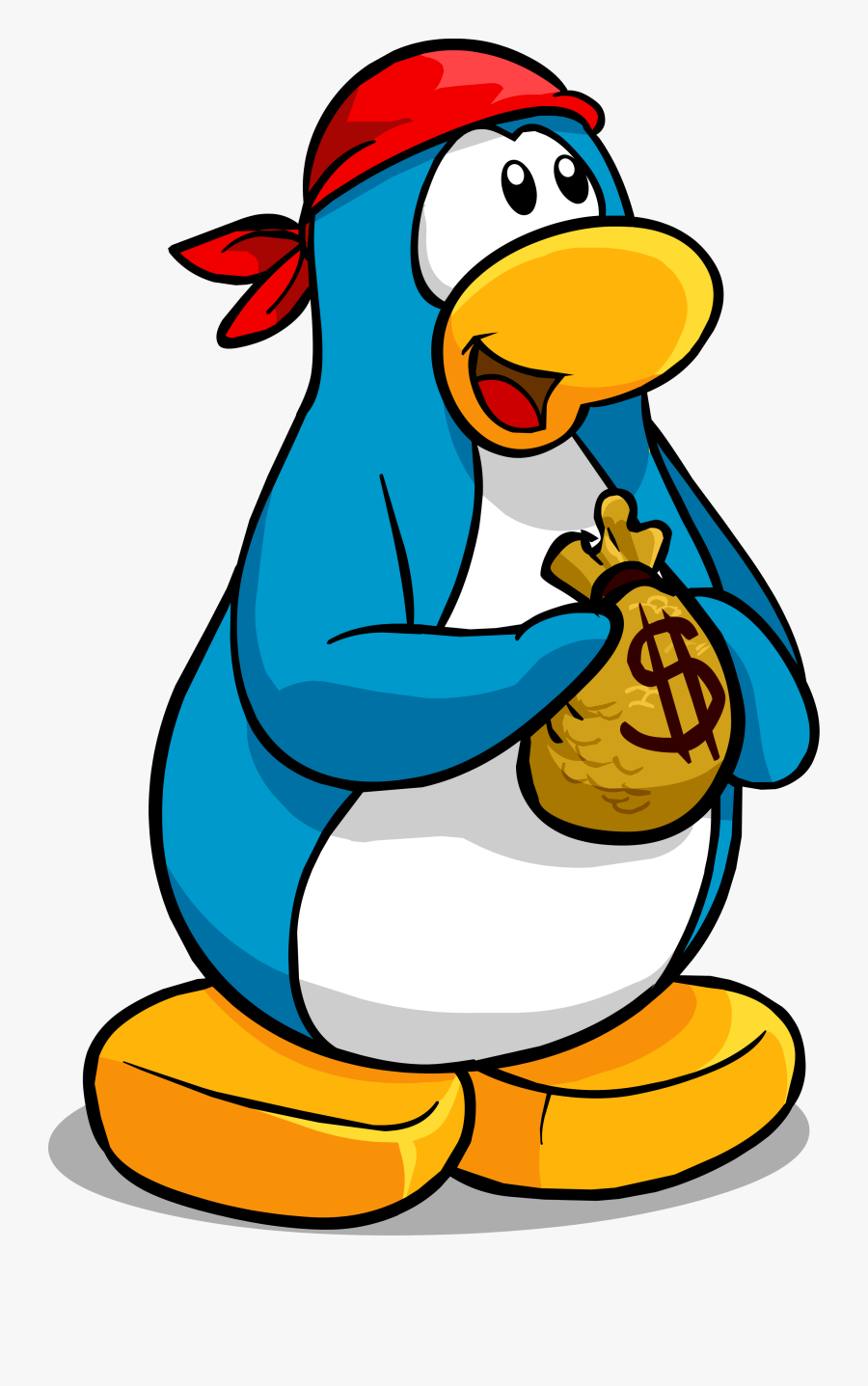 Coins Clipart Pirate - Club Penguin Pirate Bandana, Transparent Clipart