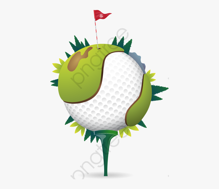 Golf Ball Clipart Graphic Graphics - Golf Dessin, Transparent Clipart