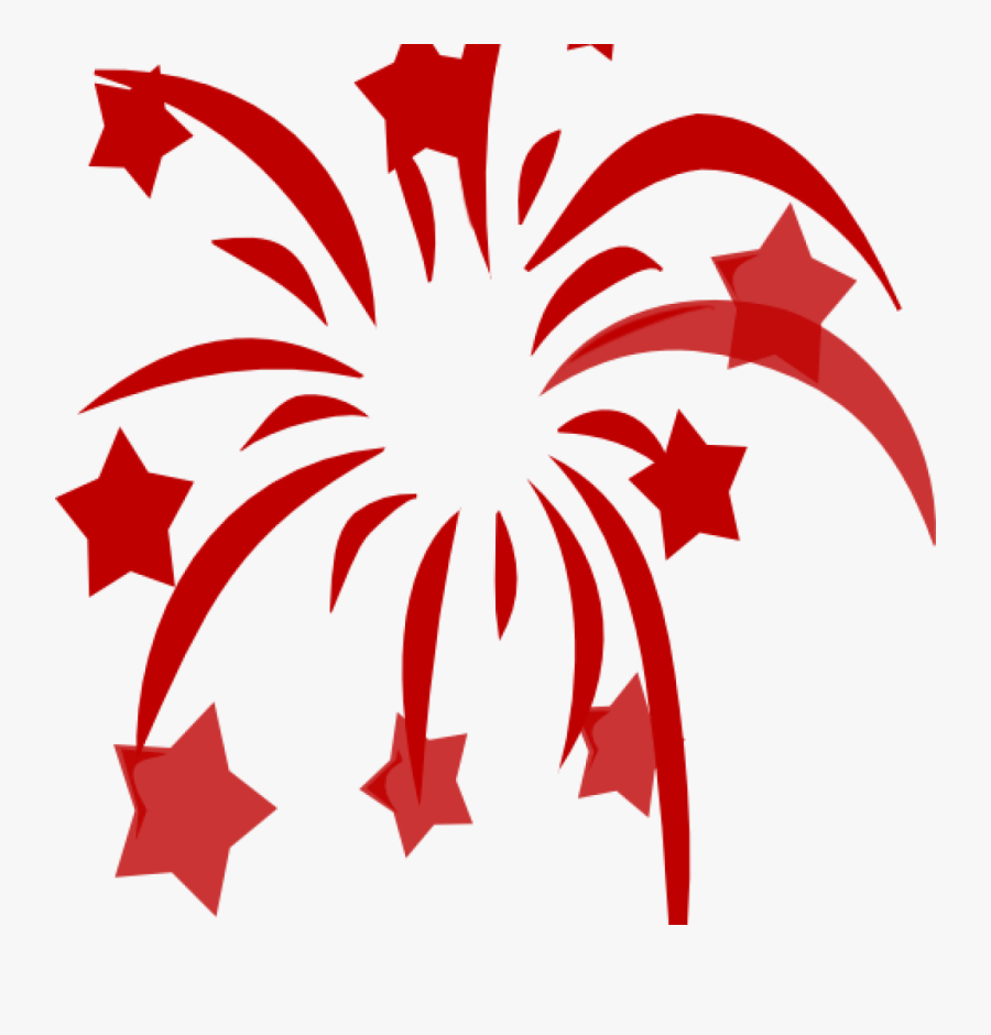 Svg Black And White Firework Clipart No Background - 4th Of July Png, Transparent Clipart