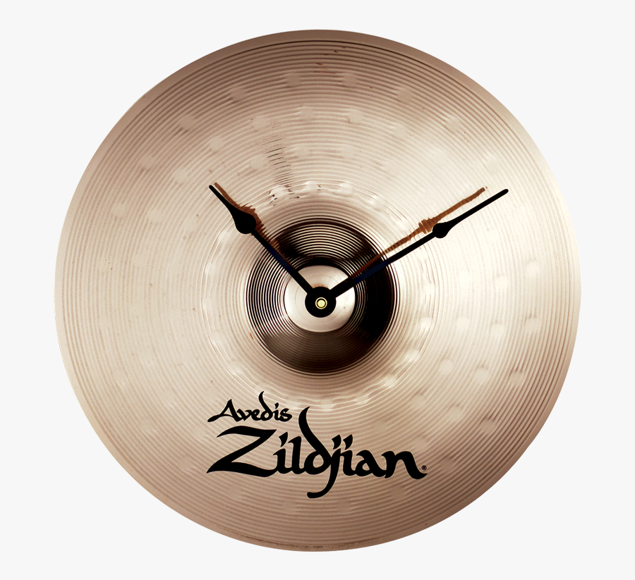 Zildjian Cymbal Clock - Real Drum Skin Png, Transparent Clipart