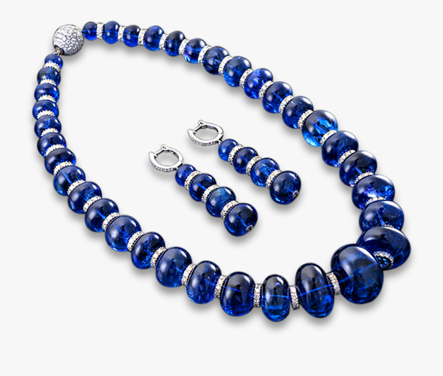 Tanzanite Necklace And Earring - New Design Necklace Simple Design, Transparent Clipart
