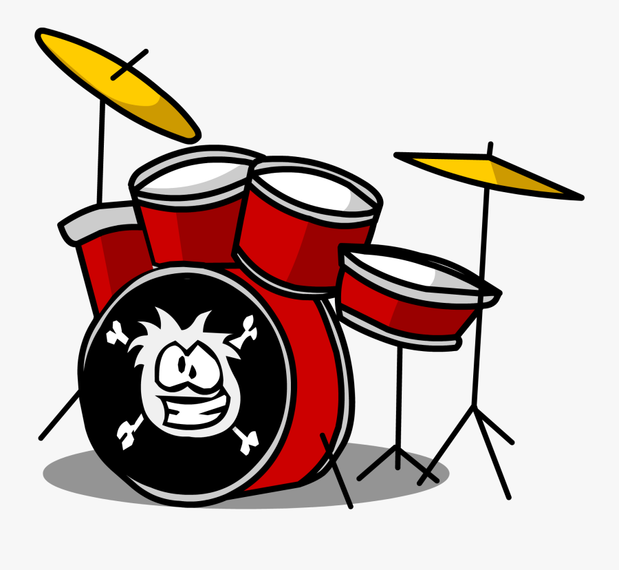 Drum Kit Sprite - Cartoon Image Of Drum, Transparent Clipart