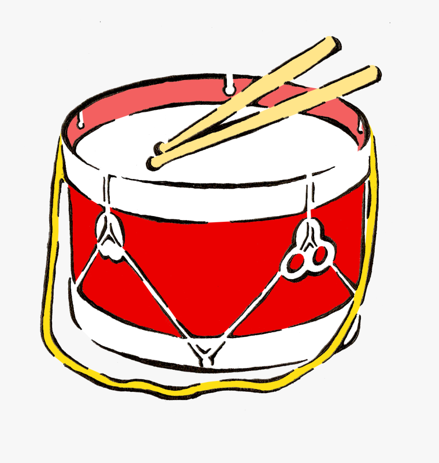 Red Drum Clip Art - Drums Drawing Png, Transparent Clipart