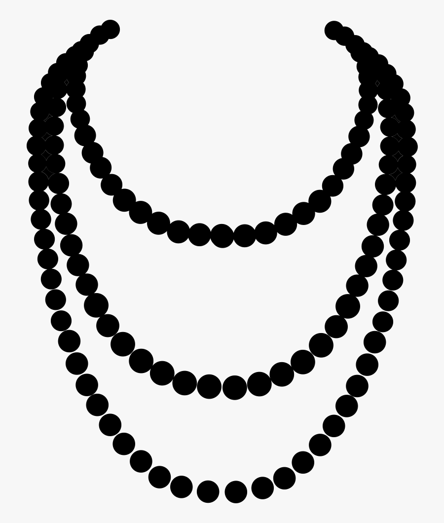 Beads Clipart Black And White, Transparent Clipart