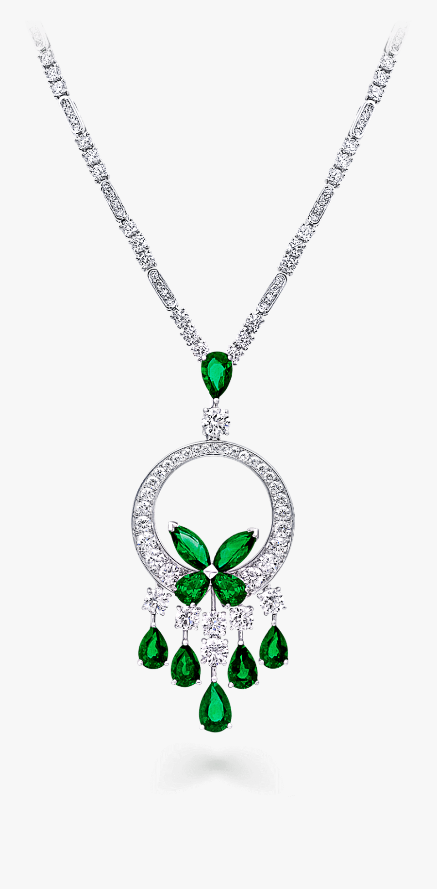 Transparent Necklace Clipart - Graff Classic Butterfly Chandelier, Transparent Clipart